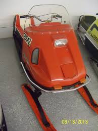 Image result for Orange 1973 Snowmobile