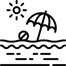 Beach Vacation Free Vector Icons Designed By Freepik Free Icons Beach Icon Vector Icon Design