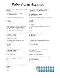 We send trivia questions and personality tests every week to your inbox. Free Printable Baby Shower Trivia Quiz