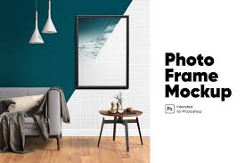 Download Photo Frame Mockup In Stationery Mockups On Yellow Images Creative Store PSD Mockup Templates