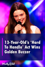 It's hard to handle fame and the anguish of the teenage years, says berg. 13 Year Old S Hard To Handle Act Wins Golden Buzzer On America S Got Talent Entertainm Got Talent Videos America S Got Talent America S Got Talent Videos