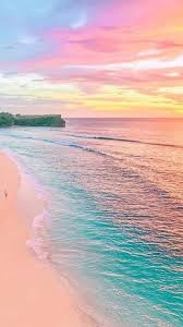 Wallpaper Vertical Pastel Colors Beach Sand Sea Beautiful Landscapes Scenery Nature