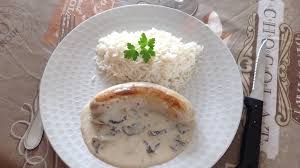 Boudin Blanc A La Creme Et Aux Champignons Recette De Boudin Blanc A La Creme Et Aux Champignons Marmiton