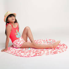 Cupshe women's v neck one piece swimsuit (pink) amazon. Billieblush Girls Pink Cactus Swimsuit Childrensalon Outlet