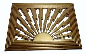 The one in our craft room is and we were having a hard time decorating around it without it being an eye sore. 1930 S Art Deco Air Vent 575104 Www Artdecoworld Co Uk