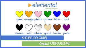 Grade 1 Afrikaans Fal Kleure Colours Youtube