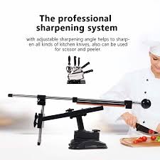 The estimated turnaround time for warranty and sharpening services is 2 weeks. Garosa Professional Fix Angle Knife Sharpening System With 4 Whetstones Kitchen Sharpener Tool Sharpening Stone Knife Sharpener Walmart Canada