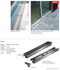 Aco Profiline Keilrinne Fassade Betonschalung Hochbau