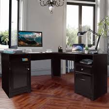 Diy file cabinet desk made with furniture legs for the home depot gift challenge. Upper Square Carlton L Shape Executive Desk With Built In Outlets Reviews Wayfair