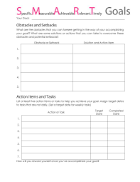 48 Smart Goals Templates Examples Worksheets Template Lab