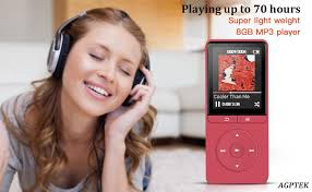 Agptek u3 usb stick mp3 player, reproductor de música de 8gb. Agptek Music Player A20 8gb Mp3 Player Lossless Sound 70 Hours Playback With Radio Fm And Expandable Microsd Slot Support 64gb Red Agptek