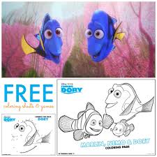 When it gets too hot to play outside, these summer printables of beaches, fish, flowers, and more will keep kids entertained. Free Finding Dory Coloring Sheets Games