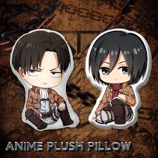 Levi ackerman and mikasa manga. Anime Attack On Titan Q Version Manga Peripheral Mikasa Levi Ackerman Double Sided Plush Pillow Sofa Cushion Stuffed Plush Toys Hot Offer B06c09 Cicig
