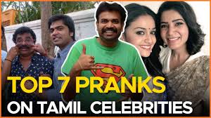 #tubelightpeoples #handsomeprank #tamilpranklakshmi krishna naturals : Top 7 Pranks On Tamil Celebrities Kollywood News Tamil Cinema Youtube