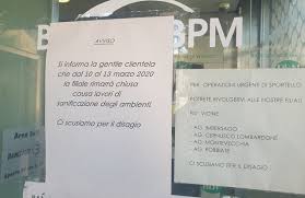 Il gruppo, con un attivo di 167 miliardi di euro, 3,8 milioni di clienti. Merate La Filiale Della Bpm Chiusa Per Sanificazione Merateonline