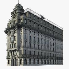 Old Shanghai Architecture Office Building 3d Model Old Shanghai Building Architecture