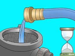 This article describes how to prime a water pump to restore water pressure to a building by using a garden hose connected to another water supply source. How To Prime A Water Pump 12 Steps With Pictures Wikihow