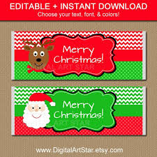 Free printable christmas candy bar wrapper templates. Santa Candy Bar Wrapper Christmas Chocolate Bar Wrapper Etsy Christmas Chocolate Bar Wrappers Christmas Candy Bar Candy Bar Wrappers