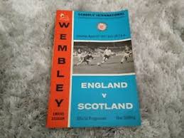 England v scotland 1967 ( torrents). 110 England V Scotland Programme Schools International 29 4 1967 Ebay