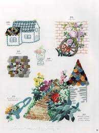 Flower Garden Embroidery Patterns Embroidered Botanical Sampler Designs Japanese Hand Embroidery Book Japanese Embroidery Hand Embroidery Garden Embroidery