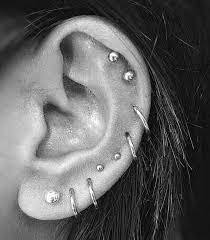 2018 The Bottom Five Are What I Think I Want My Ear To Look Like At The End Earings Piercings Cute Ear Piercings Ear Piercings
