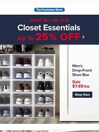 Check spelling or type a new query. The Container Store 25 Off Our Best Selling Shoe Storage Milled