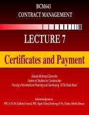 Jct 98 private with quantities. Lecture 7 Part A Certificates And Payment 1 Pdf Bcm643 Contract Management Lecture 7 Certificates And Payment Zainab Mohmad Zainordin Centre Of Course Hero