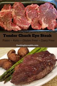 Beef eye of round steaks are simmered in a red wine sauce until tender enough to cut with a fork. This Tender Boneless Beef Chuck Steak Is Started On The Stove Top Then Finished In The Oven For A Q Beef Chuck Steak Recipes Chuck Steak Recipes Healthy Meats