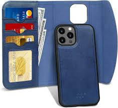 FYY Case Compatible with iPhone 12/12 Pro 5G 6.1", 2-in-1 Magnetic  Detachable Wallet Case [Wireless Charging Support] with Card Slots Folio  Case for iPhone 12/12 Pro 5G 6.1" Blue: Flip & Wallet