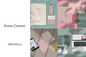Scene Creator Mockups Kit Scene Creator Business Card Mock Up Scene
