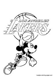 Lakers Logo Coloring Pages Lakers Logo Lakers Colors Mickey Mouse Coloring Pages
