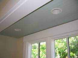 Maybe you would like to learn more about one of these? Beadboard Ceiling In Blue With White Panels And Recessed Lighting Beadboard Ceiling White Paneling Recessed Lighting