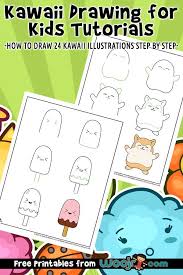 Read on · 6 step drawing. Kawaii Drawing For Kids Tutorials Woo Jr Kids Activities
