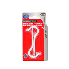 If you don't want to go through the trouble of finding a joist, or there isn't a joist where you want to hang your plant, you can use a toggle bolt with the hook. Zenith Ceiling Hook White 85 X 4 8mm 2 Pack Mitre 10