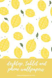 Free May Lemon Desktop Phone Tablet Wallpaper Wallpaper Bullet Journal Themes Lemon Background