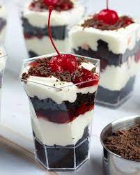 Dlux Mini Dessert Cups Black Forest Cake Recipe Mini Dessert Cups Dessert Cups Recipes Dessert Cups