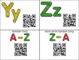 Omega psi chi phi upsilon tau sigma rho pi omicron xi nu mu lambda kappa iota theta eta zeta epsilon delta gamma beta alpha. Alphabet Songs Using Qr Codes By Kristin Wilson Tpt