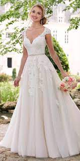 Stella York Spring 2017 Romantic Cap Sleeve Wedding Dress Spring 2017 Wedding Dresses Romantic Wedding Dress Lace Wedding Dress Cap Sleeves
