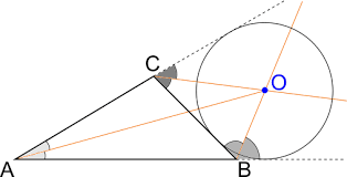 La costruzione grafica è semplicissima: Ortocentro Incentro Baricentro Circocentro Excentro Di Un Triangolo