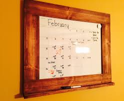 Dry Erase Calendar Wood Framed Dry Erase Board Framed Etsy Dry Erase Calendar Dry Erase Wall Calendar Wood Frame