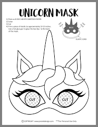 Artwork contains digital and traditional art, logo and corporate design. Pin By Olivia Biggs On Kamryn Josephine Unicorn Mask Unicorn Crafts Unicorn Coloring Pages