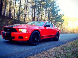 Black And Red Mustang Rims Red Mustang 2012 V6 Black Rims Stripes Red Mustang 2012 Mustang Mustang