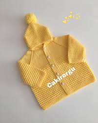 Gunaydin Hayirli Sabahlar Hayirli Haftalar Hurkamiz 1 Yas 1 5 Yas Icin Uygundur Hemen Teslimdir Ilgilenenler Baby Knitting Patterns Orgu Bebek Kazagi