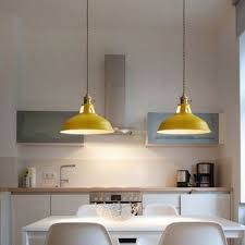 Industrial Hanging Pendant Light With Colorful Barn Shade 1 Light Pendant For Dining Table Restaurant Kitchen White Black Blue Green Grey Pink Yellow Hanging Pendant Lights Hanging Lights Kitchen Yellow Pendant Light