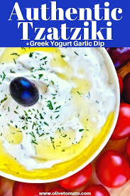 The best tzatziki sauce that's lusciously creamy, flavorful, and healthy! Authentic Tzatziki Straight From Greece Olive Tomato
