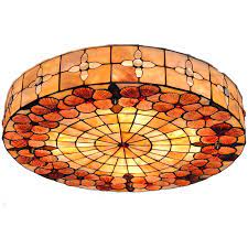 When choosing a pattern please make sure that it is suitable for your needs. Tiffany Style Stained Glass Ceiling Lamp Modern Vintage Flower Pattern Shade Flsh Mount Light Dining Room Bedroom Glass Ceiling Lamps Stained Glass Lamps Lamp