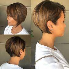 Edgy Pixie Bob With Nape Undercut Bobstylehaircuts Short Hair With Layers Thick Hair Styles Choppy Bob Hairstyles