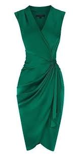 A Line Deep V Neck Green Satin Homecoming Dress Cherry Emerald Green Cocktail Dress Fashion Green Cocktail Dress