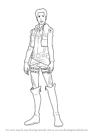 Learn How To Draw Marco Bott From Attack On Titan Attack On Titan Step By Step Drawing Tutorials