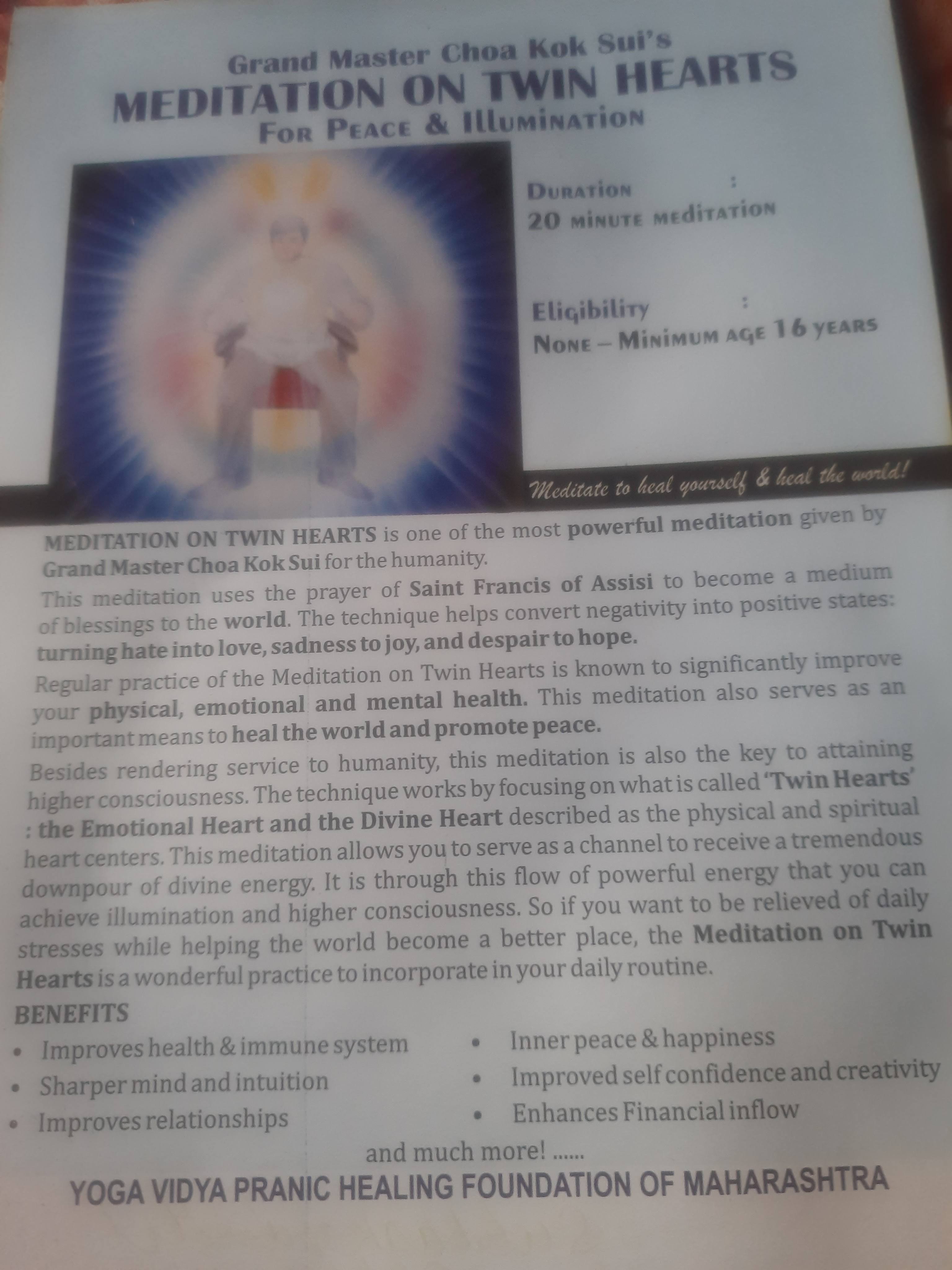Basic Pranic Healing Course at Nerul on 8&9 April product image